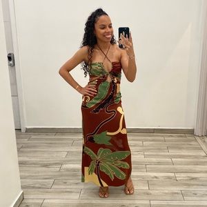 Johanna Ortiz silk midi dress